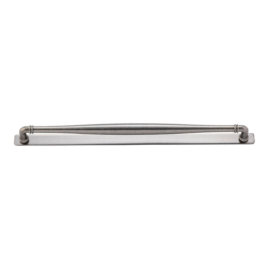 Iver Cabinet Pull Sarlat Distressed Nickel CTC450mm With Backplate