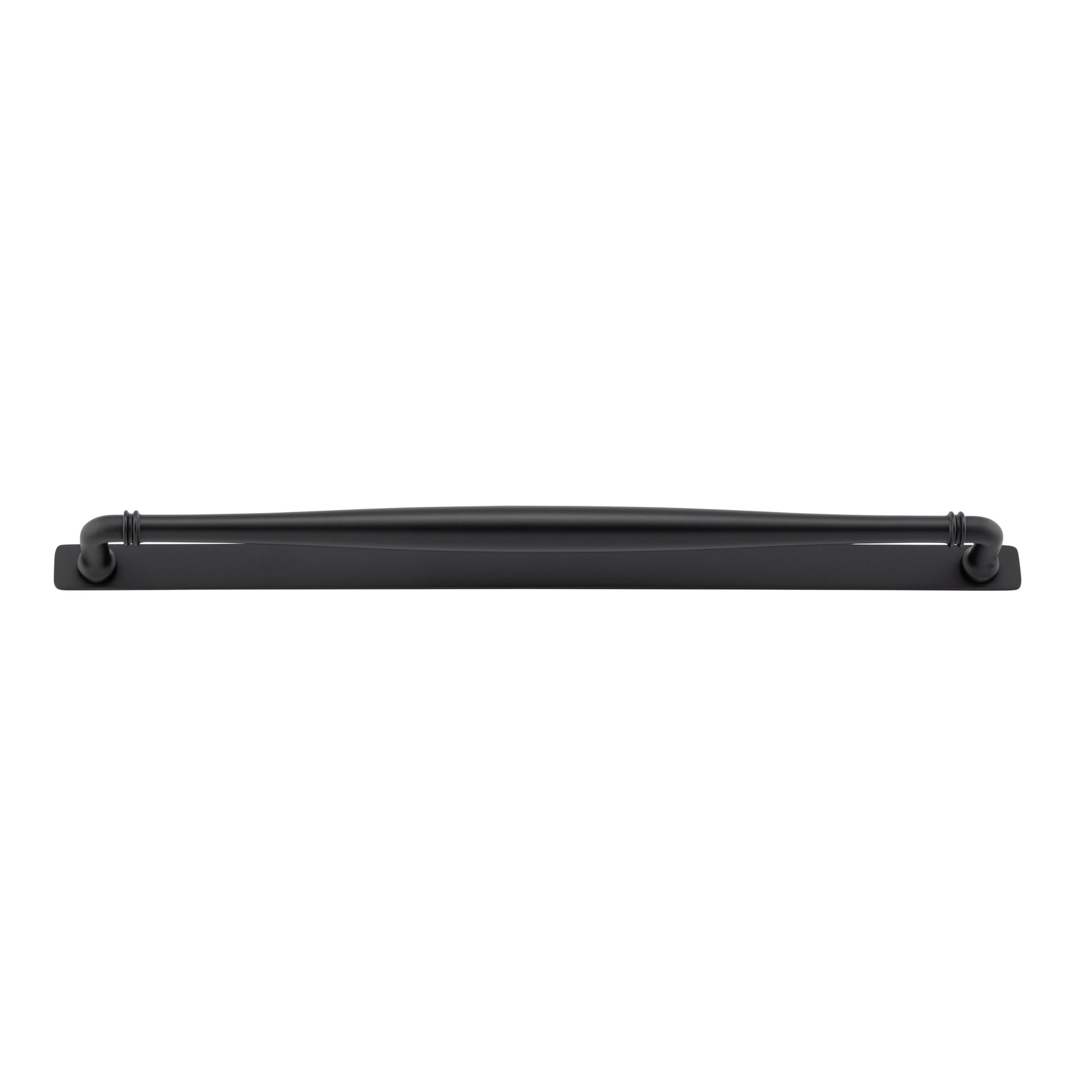 Iver Cabinet Pull Sarlat Matt Black CTC450mm With Backplate