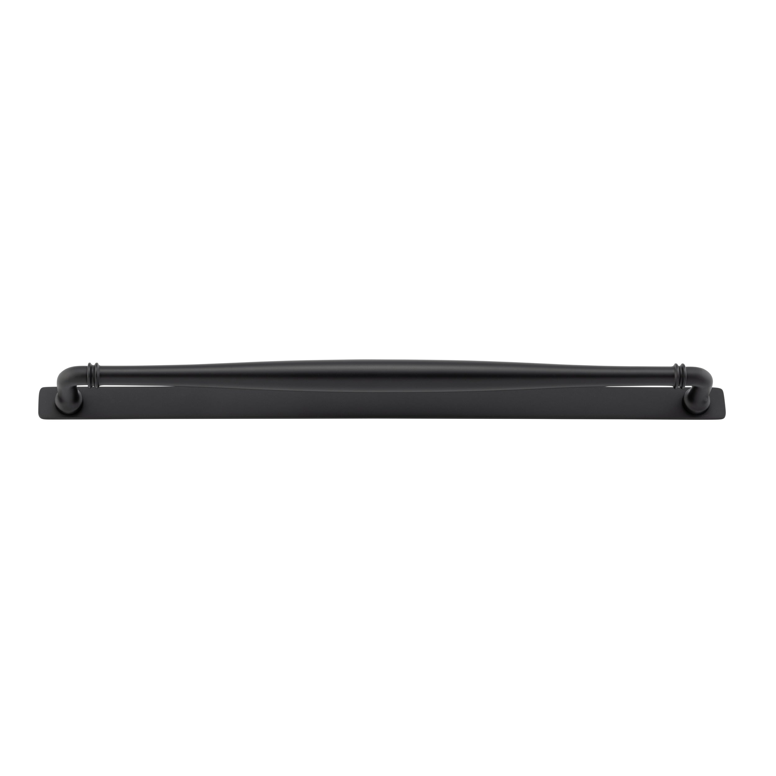 Iver Cabinet Pull Sarlat Matt Black CTC450mm With Backplate