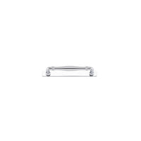 Iver Cabinet Pull Sarlat Polished Chrome CTC160mm With Backplate