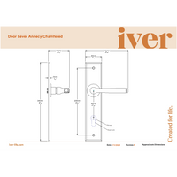 Iver Door Handle Annecy Chamfered Key/Thumb Polished Chrome Entrance Kit