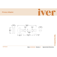 Iver Door Handle Annecy Chamfered Privacy Distressed Nickel Privacy Kit