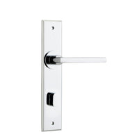 Iver Door Handle Baltimore Chamfered Privacy Polished Chrome