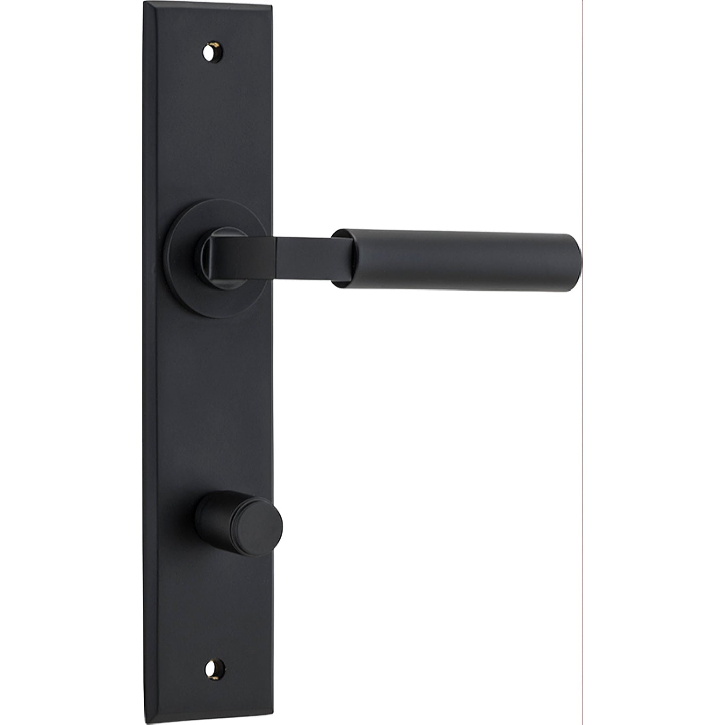 Iver Door Handle Berlin Chamfered Privacy Matt Black