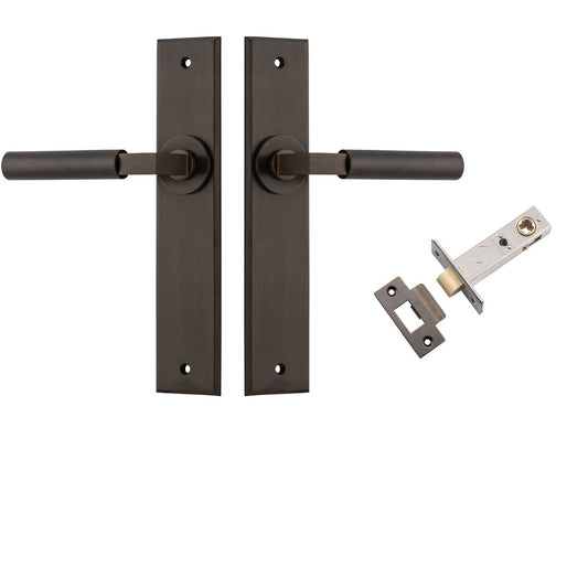 Iver Door Handle Berlin Chamfered Signature Brass Passage Kit
