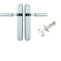 Iver Door Handle Berlin Oval Polished Chrome Passage Kit
