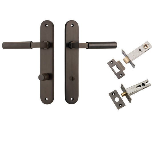 Iver Door Handle Berlin Oval Privacy Signature Brass Privacy Kit