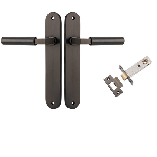 Iver Door Handle Berlin Oval Signature Brass Passage Kit
