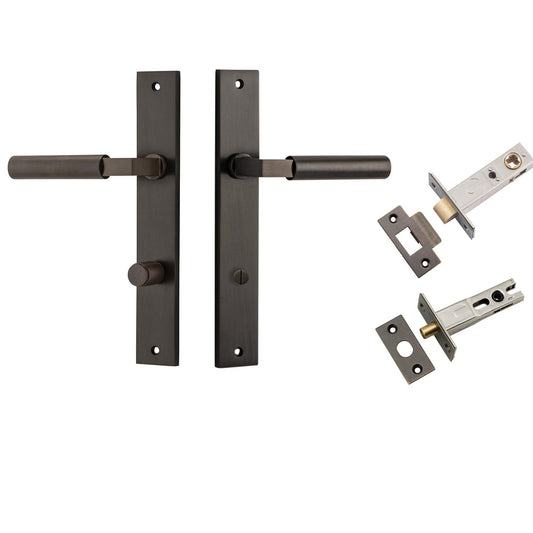 Iver Door Handle Berlin Rectangular Privacy Signature Brass Privacy Kit