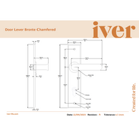Iver Door Handle Bronte Chamfered Euro Signature Brass