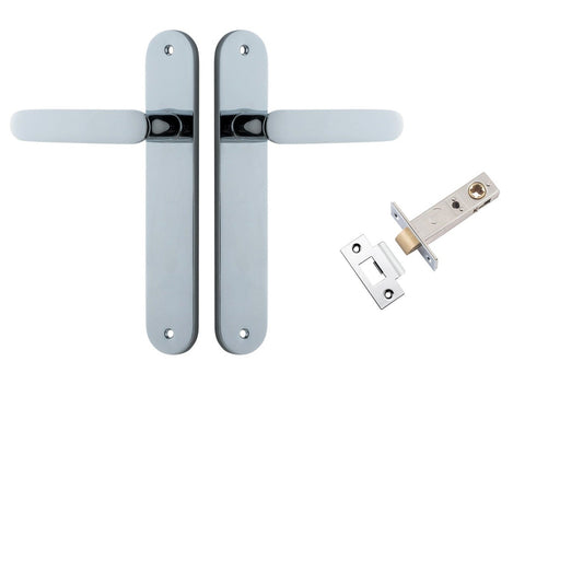 Iver Door Handle Bronte Oval Polished Chrome Passage Kit