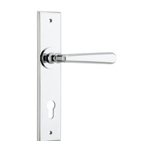 Iver Door Handle Copenhagen Chamfered Euro Pair Polished Chrome
