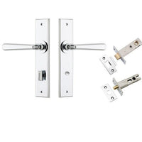 Iver Door Handle Copenhagen Chamfered Privacy Polished Chrome Privacy Kit