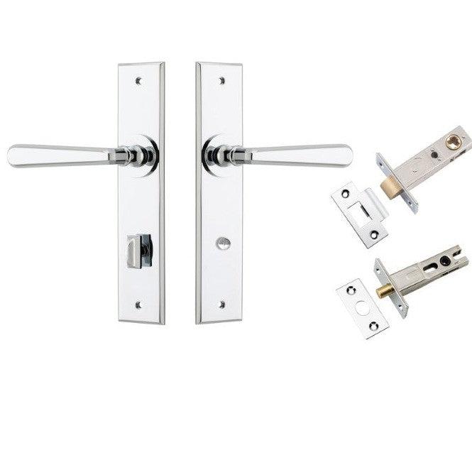 Iver Door Handle Copenhagen Chamfered Privacy Polished Chrome Privacy Kit