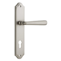 Iver Door Handle Copenhagen Shouldered Euro Pair Satin Nickel