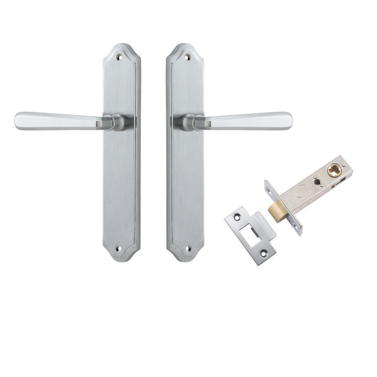Iver Door Handle Copenhagen Shouldered Latch Pair Brushed Chrome Passage Kit