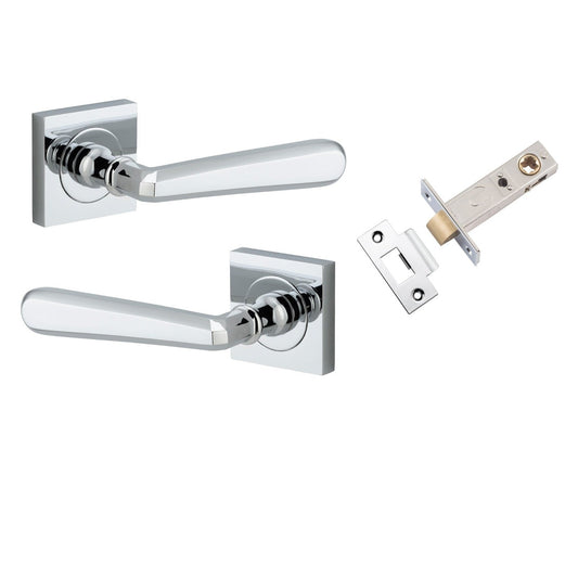 Iver Door Handle Copenhagen Square Rose Polished Chrome Passage Kit