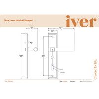 Iver Door Handle Helsinki Stepped Euro Pair Key/Key Brushed Gold PVD Entrance Kit