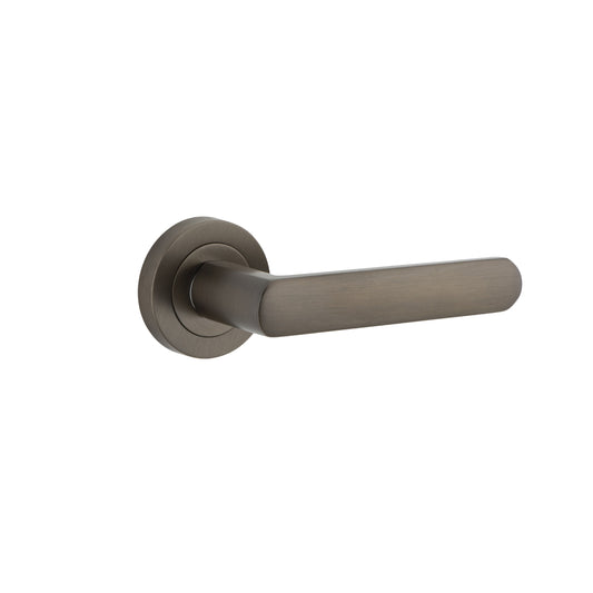 Iver Door Handle Osaka Round Rose Pair Signature Brass