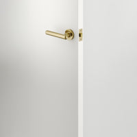 Iver Door Handle Puerto Rose Round Brushed Gold PVD Passage Kit