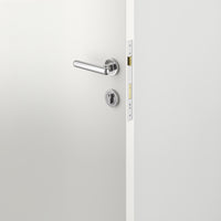 Iver Door Handle Puerto Rose Round Polished Chrome Key / Key Entrance Kit