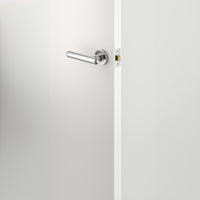 Iver Door Handle Puerto Rose Round Polished Chrome Passage Kit