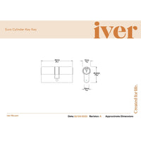 Iver Door Handle Puerto Rose Round Signature Brass Key / Key Entrance Kit