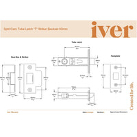 Iver Door Handle Puerto Rose Round Signature Brass Passage Kit