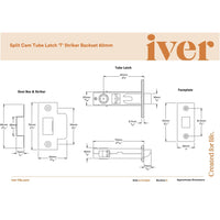 Iver Door Handle Puerto Rose Round Signature Brass Seperate Privacy Kit