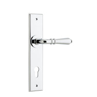 Iver Door Handle Sarlat Chamfered Euro Polished Chrome