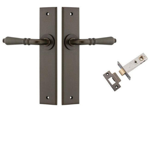 Iver Door Handle Sarlat Chamfered Signature Brass Passage Kit