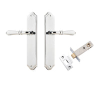 Iver Door Handle Sarlat Shouldered Latch Polished Chrome Passage Kit