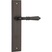 Iver Door Handle Sarlat Stepped Latch Pair Signature Brass