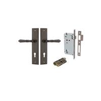 Iver Door Handle Sarlat Stepped Signature Brass Key / Key Entrance Kit