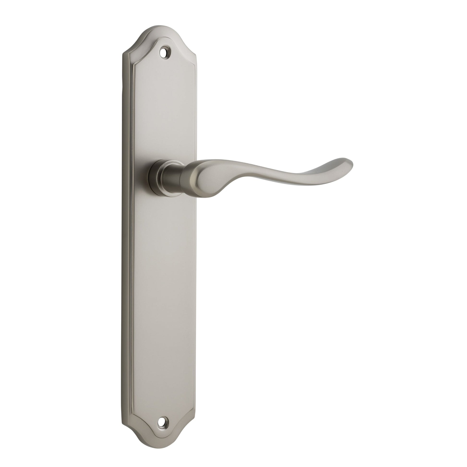 Iver Door Handle Stirling Shouldered Latch Pair Satin Nickel