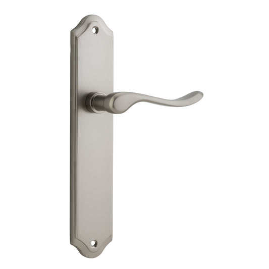 Iver Door Handle Stirling Shouldered Latch Pair Satin Nickel