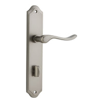 Iver Door Handle Stirling Shouldered Privacy Pair Satin Nickel