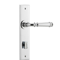 Iver Door Handle Verona Chamfered Privacy Polished Chrome
