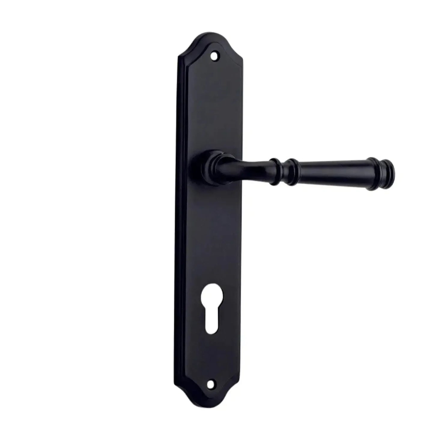 Iver Door Handle Verona Shouldered Euro Pair Matt Black