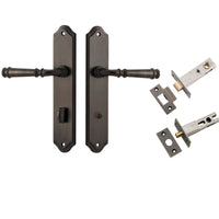 Iver Door Handle Verona Shouldered Privacy Signature Brass Inbuilt Privacy Kit