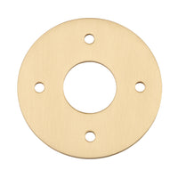 Iver Door Handles & Knobs Adaptor Plate Pair Round Rose Brushed Brass
