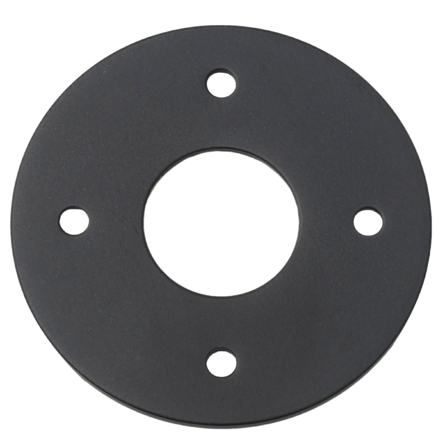 Iver Door Handles & Knobs Adaptor Plate Pair Round Rose Matt Black