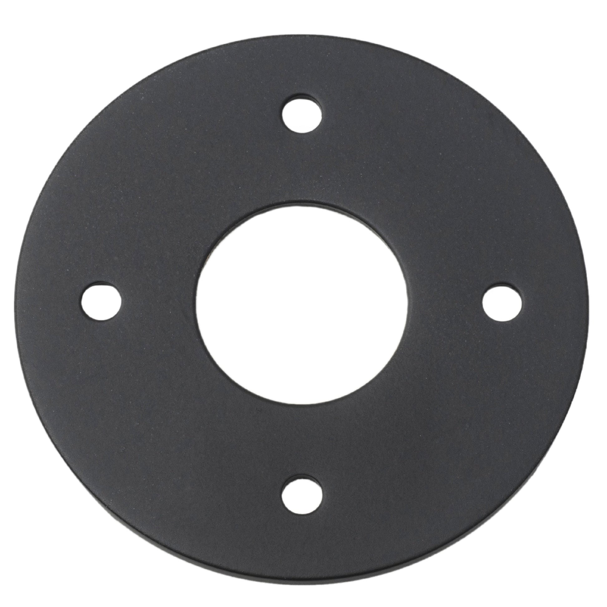 Iver Door Handles & Knobs Adaptor Plate Pair Round Rose Matt Black