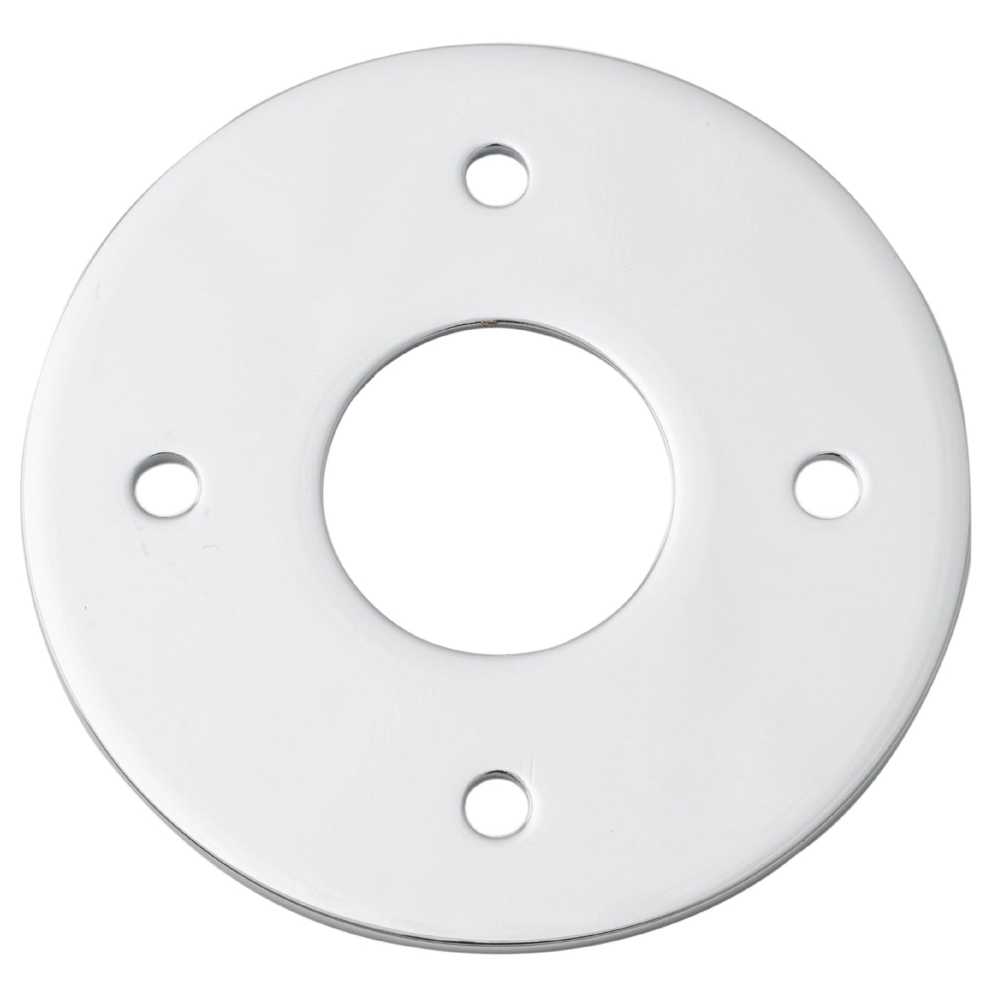 Iver Door Handles & Knobs Adaptor Plate Pair Round Rose Polished Chrome