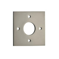 Iver Door Handles & Knobs Adaptor Plate Pair Square Rose Satin Nickel