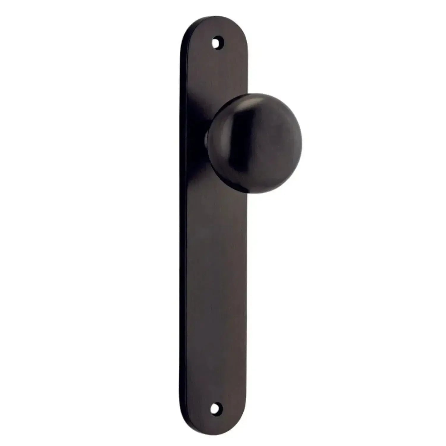 Iver Door Knob Cambridge Oval Latch Pair Signature Brass
