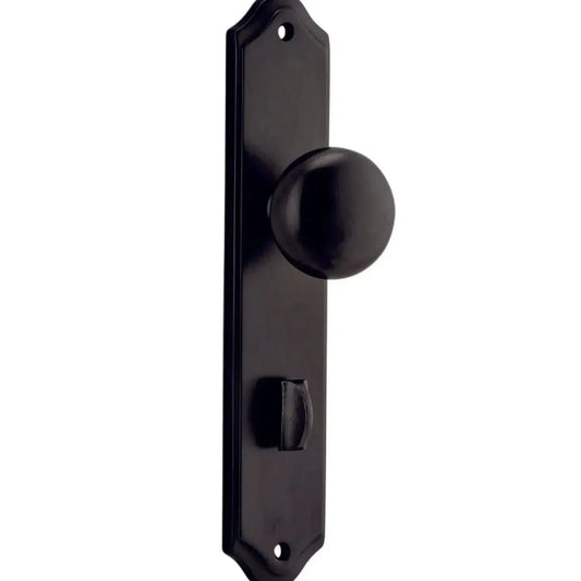 Iver Door Knob Cambridge Shouldered Privacy Pair Signature Brass