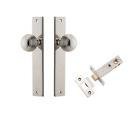 Iver Door Knob Guildford Rectangular Latch Polished Nickel Passage Kit