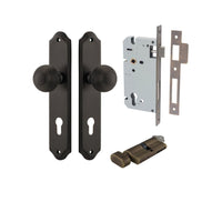 Iver Door Knob Guildford Shouldered Euro Key/Thumb Signature Brass Entrance Kit
