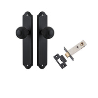 Iver Door Knob Guildford Shouldered Latch Matt Black Passage Kit